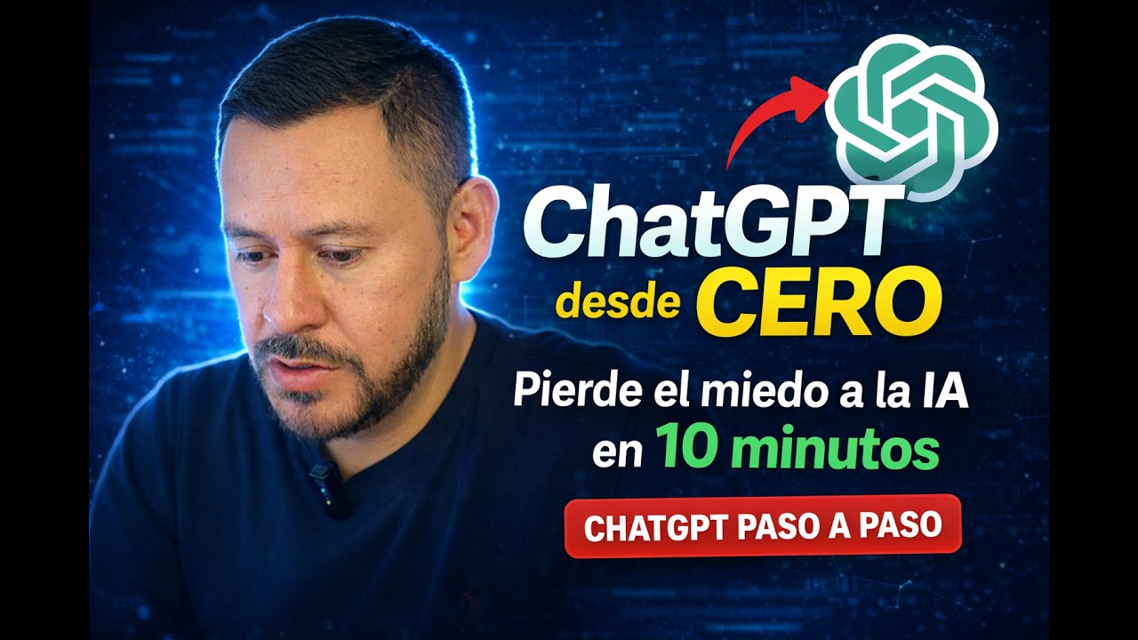 ChatGPT desde CERO: Pierde el miedo a la IA en 10 minutos