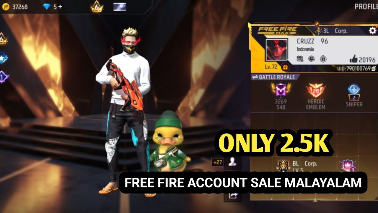 Free Fire Account Sale Malayalam 2025 | Trusted FF ID Sale | Low Rate