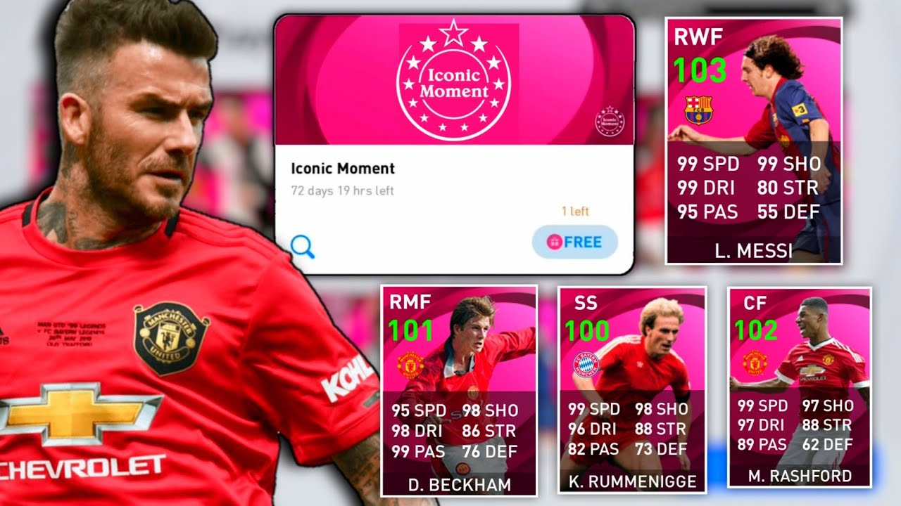 💯 Guaranteed Free Iconic Beckham & Rummenigge | Free Exclusive Iconic Pack Pes 21 Mobile |