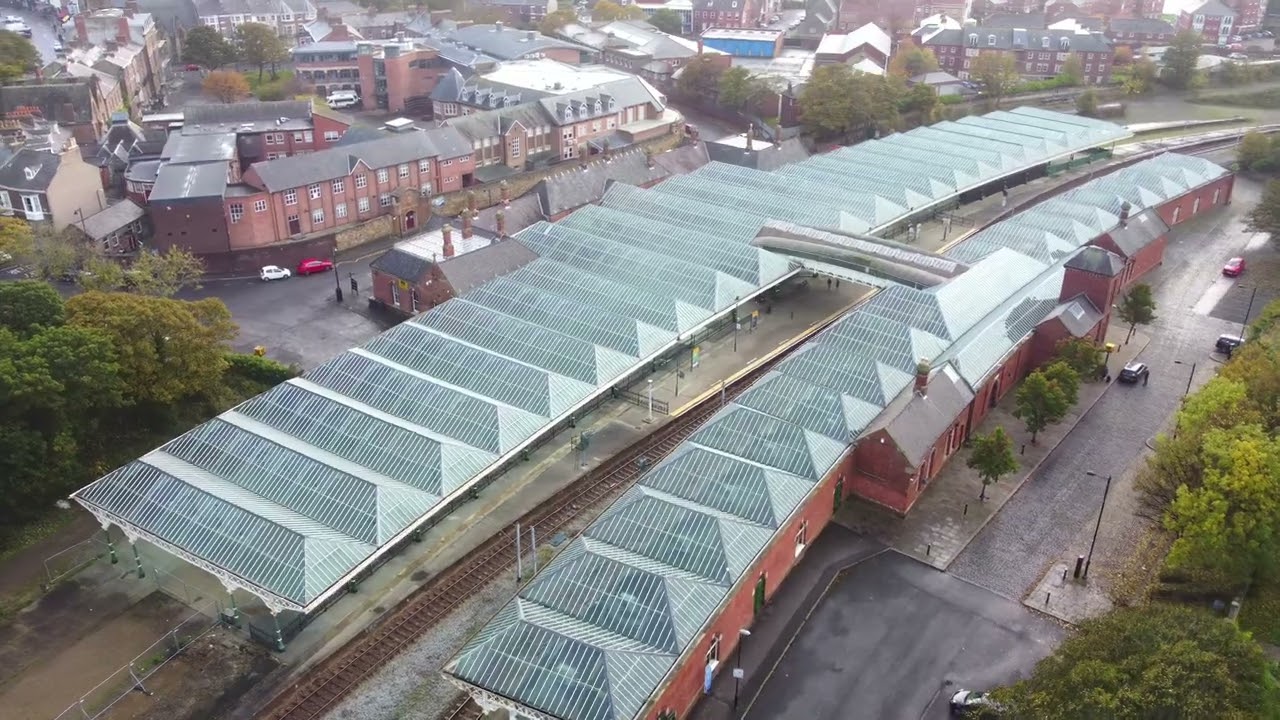 DJi Mini 2 drone 4k  - Sir James Knott Memorial Flats & Tynemouth Metro station.