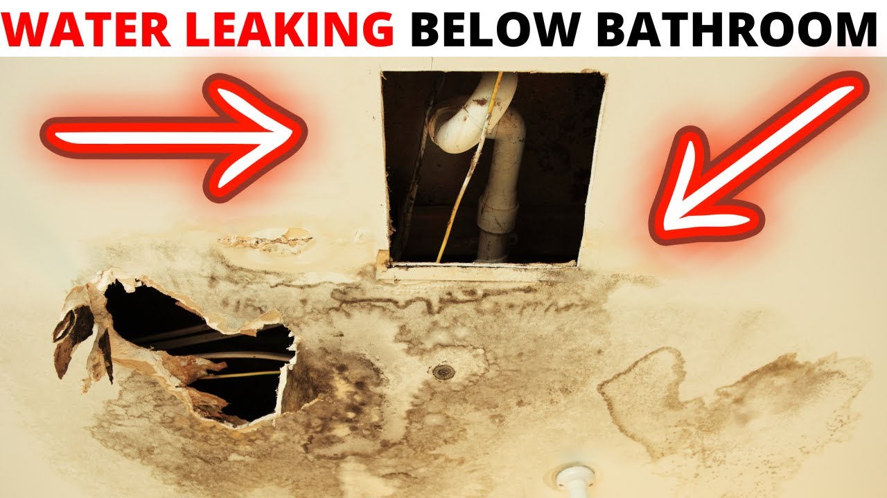 Plumbing SCAM ALERT: Water Leaking Through Ceiling Below Bathroom (Building Tries To Scam Tenant)