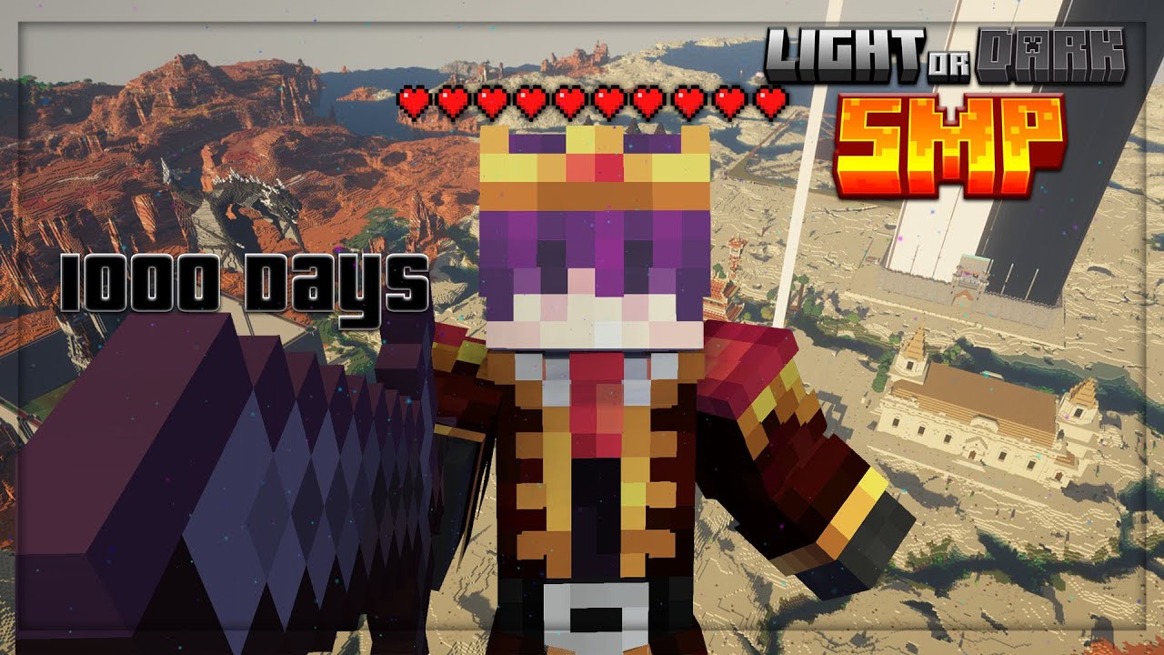 Tôi Đã Trải Qua 1000 Ngày Trong LIGHT OR DARK SMP Trong Minecraft