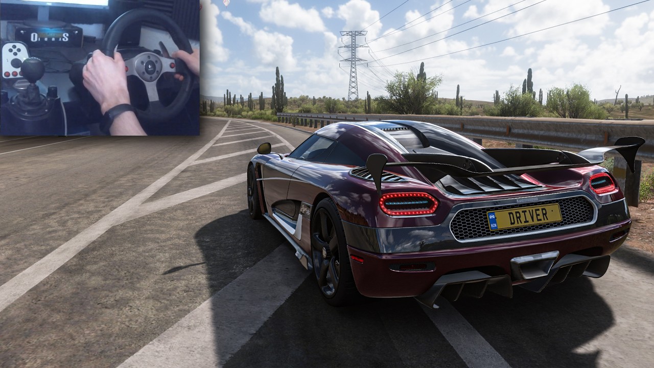 Koenigsegg Agera RS - Forza Horizon 5 Steering Wheel Gameplay
