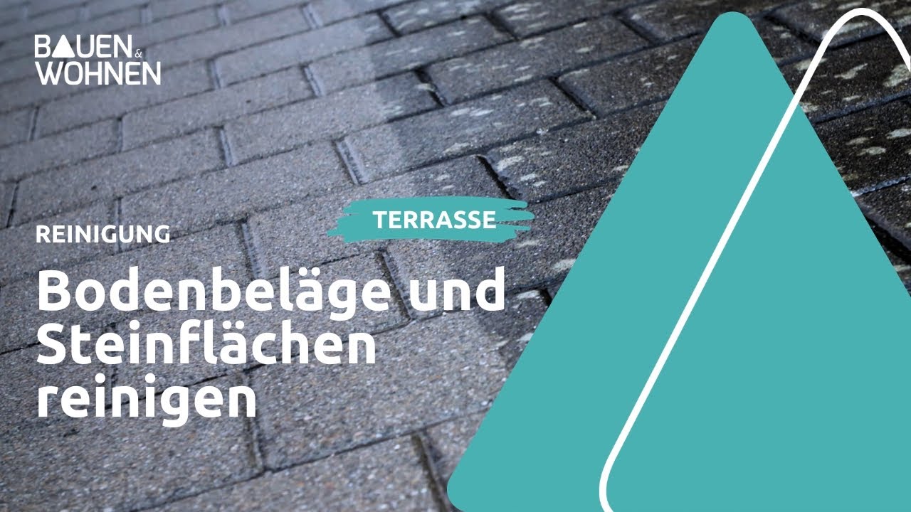 Bodenbel&auml;ge und Steinfl&auml;chen reinigen - Steine  reinigen;Balkon sauber machen ohne Hochdruckreiniger