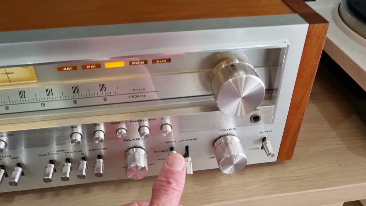 Pioneer SX-950 Stereo Receiver Fully Restored demo Dire Straits So Far Away Original Master
