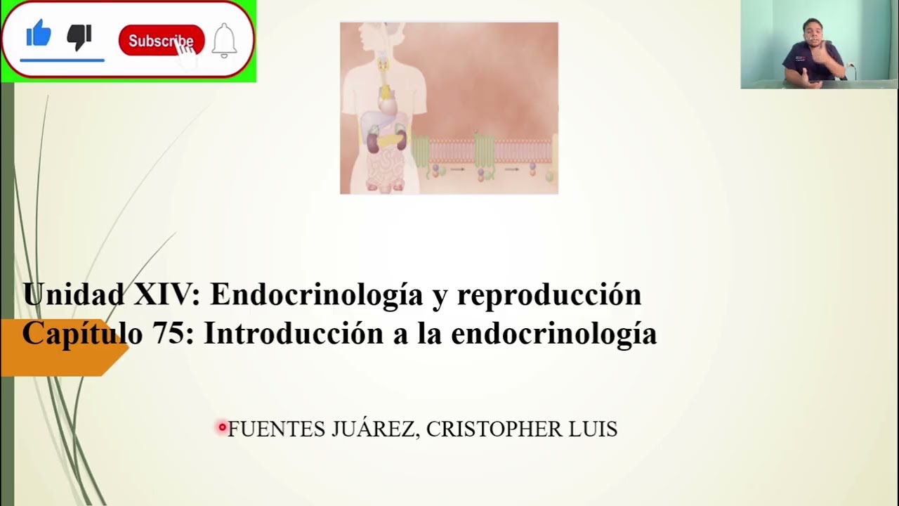 FISIOLOGÍA: INTRODUCCIÓN A LA ENDOCRINOLOGÍA