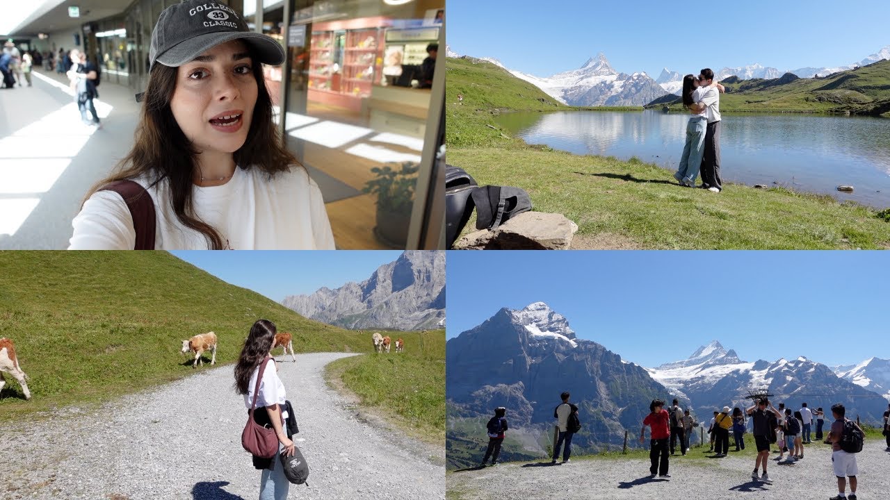 korelimle grindelwald vlog🇨🇭| isviçre doğa yürüyüşü, first cliff walk 🏔️| bölüm 10