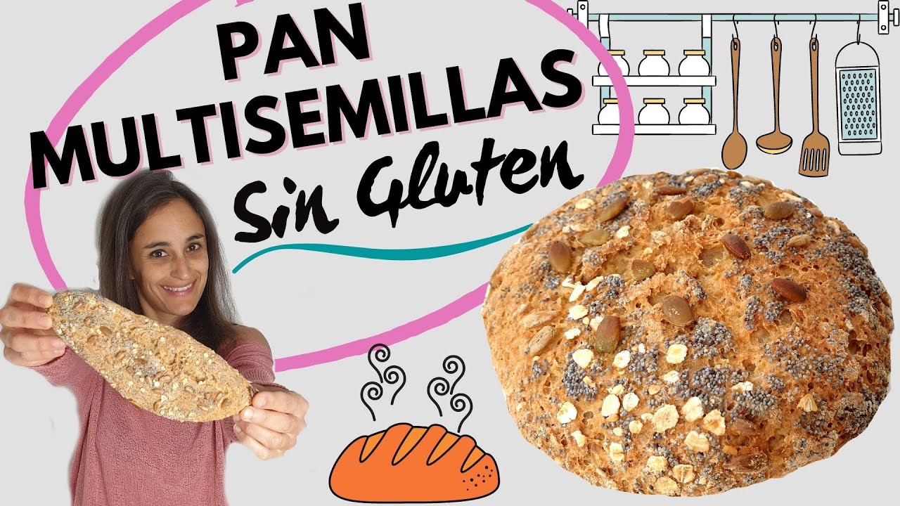 🥪 PAN SIN GLUTEN con SEMILLAS🥪 ¡SIN PRE-MEZCLAS!  [Pan Multisemillas casero, vegano, integral]