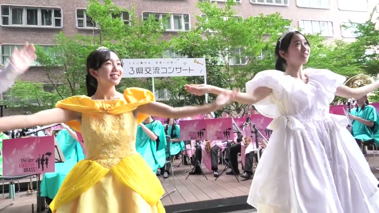 活水中学校・高等学校吹奏楽部 in ふくぎん本店広場 2024/09/15