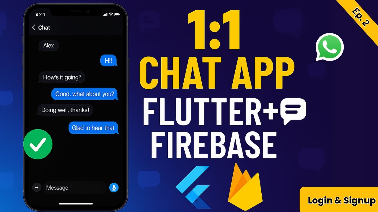 🔥Login, Signup & Google Sign-In | Flutter Firebase Chat App Tutorial  Part 2
