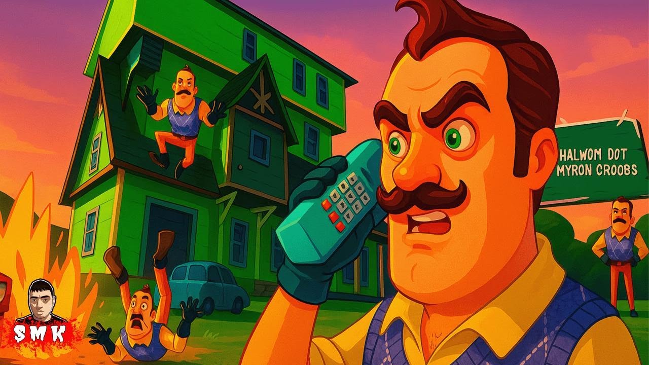 ШОУ ПРИВЕТ СОСЕД! ПОСЛЕ ДТП ВАСИЛИЧ РАССЫПАЛСЯ! ИГРА HELLO NEIGHBOR ПРОХОЖДЕНИЕ МОДА HELLO FLORS!