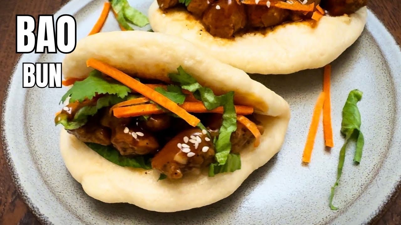 Steamed Bao Buns with Honey Soy Sauce Filling | Soft Bao Recipe