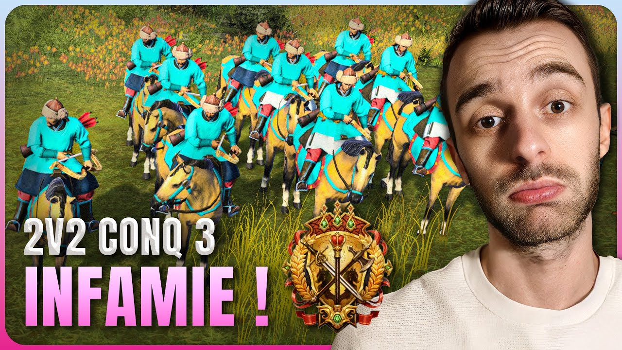 LA CHOSE qui vous fait tout gagner en 2v2 (COURIR VITE). Gameplay 2V2 Conq + avec @Chuckfrancis-aoe