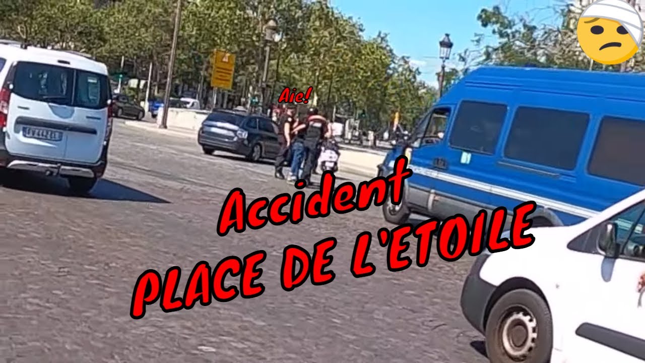 Accident scooter place de l'étoile - DailyObservations #24 😪