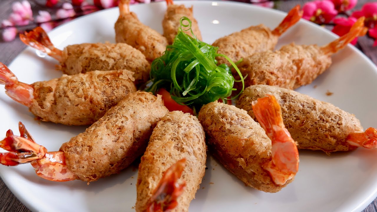 How to Fry Perfect Taro Prawns with Honeycomb Texture 炸芋虾 Chinese New Year Fried Yam Shrimp Recipe