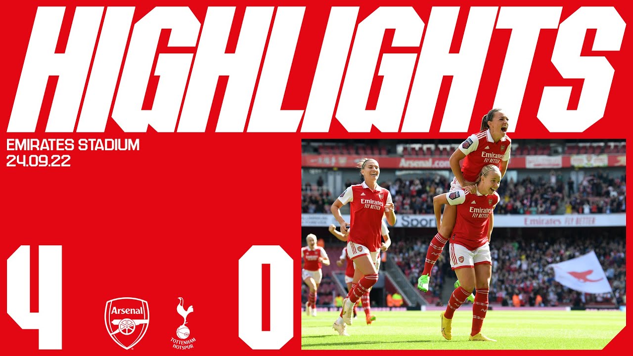 HIGHLIGHTS | Arsenal vs Tottenham Hotspur | Mead, Miedema (2), Souza secure north London derby win!