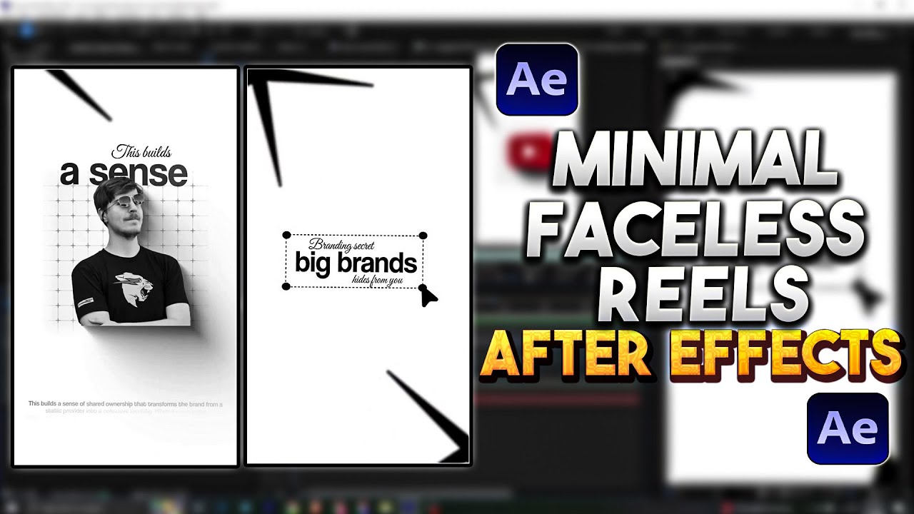 Создание лаконичных и безликих роликов в After Effects | Минималистичный дизайн