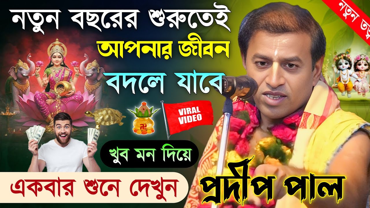 বছরের শুরুতেই জীবন বদলে যাবে।শুনুন এই তত্বকথা।Pradip Pal kirtan New। প্রদীপ পালের নতুন তত্ব কথা।