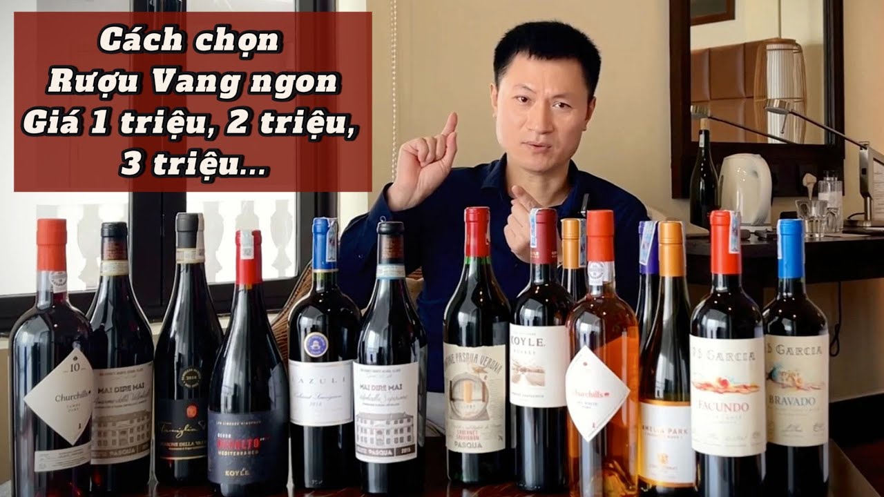 Cách chọn Rượu Vang Ngon Giá từ 1 triệu, 2 triệu, 3 triệu & cao hơn làm Quà Tết