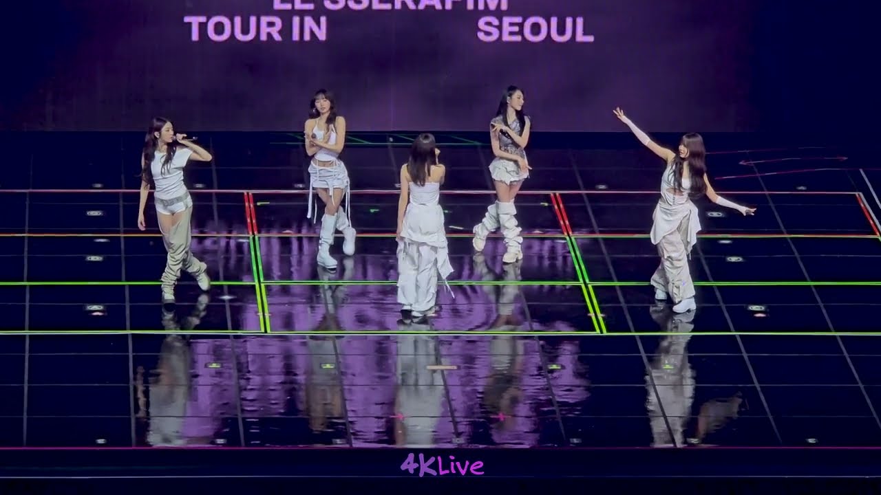 [8K] LE SSERAFIM 르세라핌 Practicing Swan Poses EASY CRAZY HOT Tour Encore In Seoul 260201