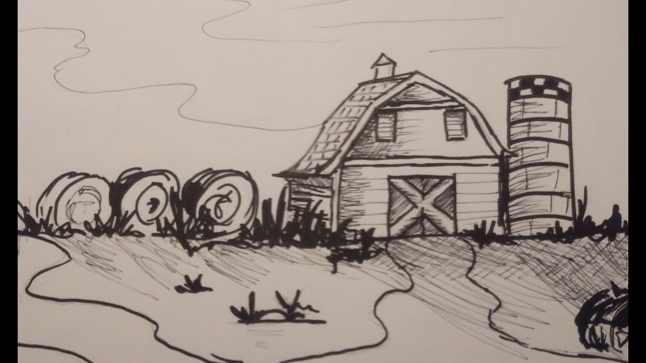 Old Barn Sketch
