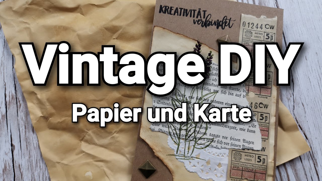#MFG Vintagepapier selber machen + Kartenidee I Miteinander fantasievoll gestalten I Mai 2020