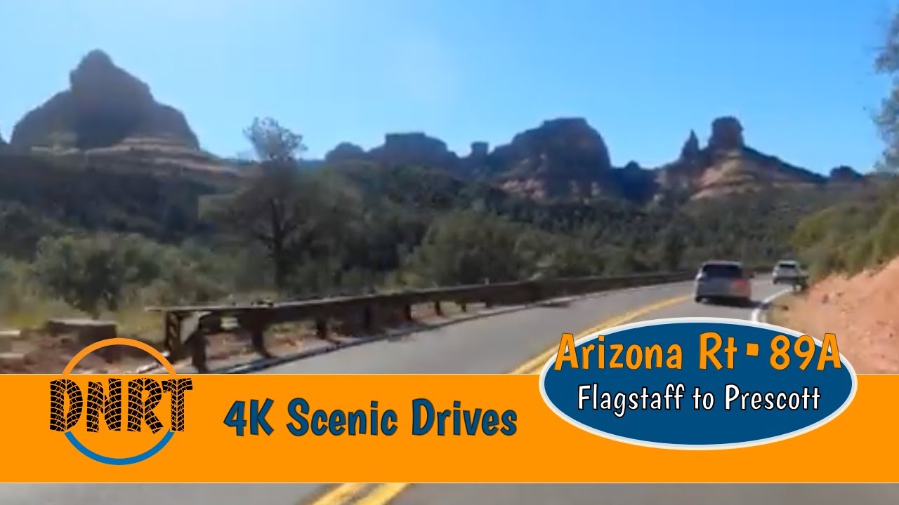 4K SCENIC DRIVE ARIZONA///Flagstaff to Prescott on Arizona State Route 89A
