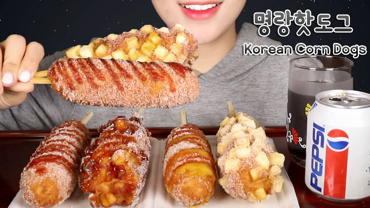 ASMR Korean Corn Dogs in Korea | Myeongrang Hot Dog | Mukbang