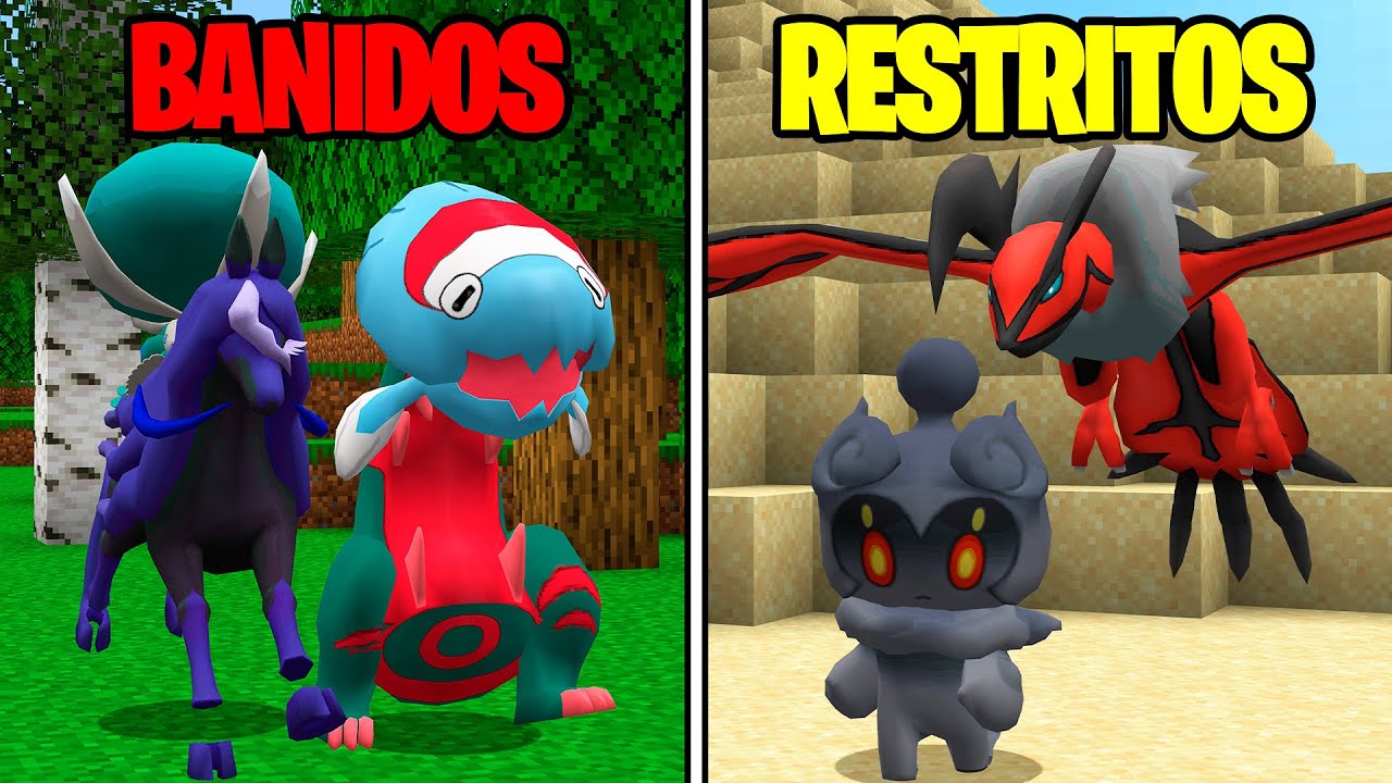 Pokémon Banidos vs Restritos no Minecraft Pixelmon