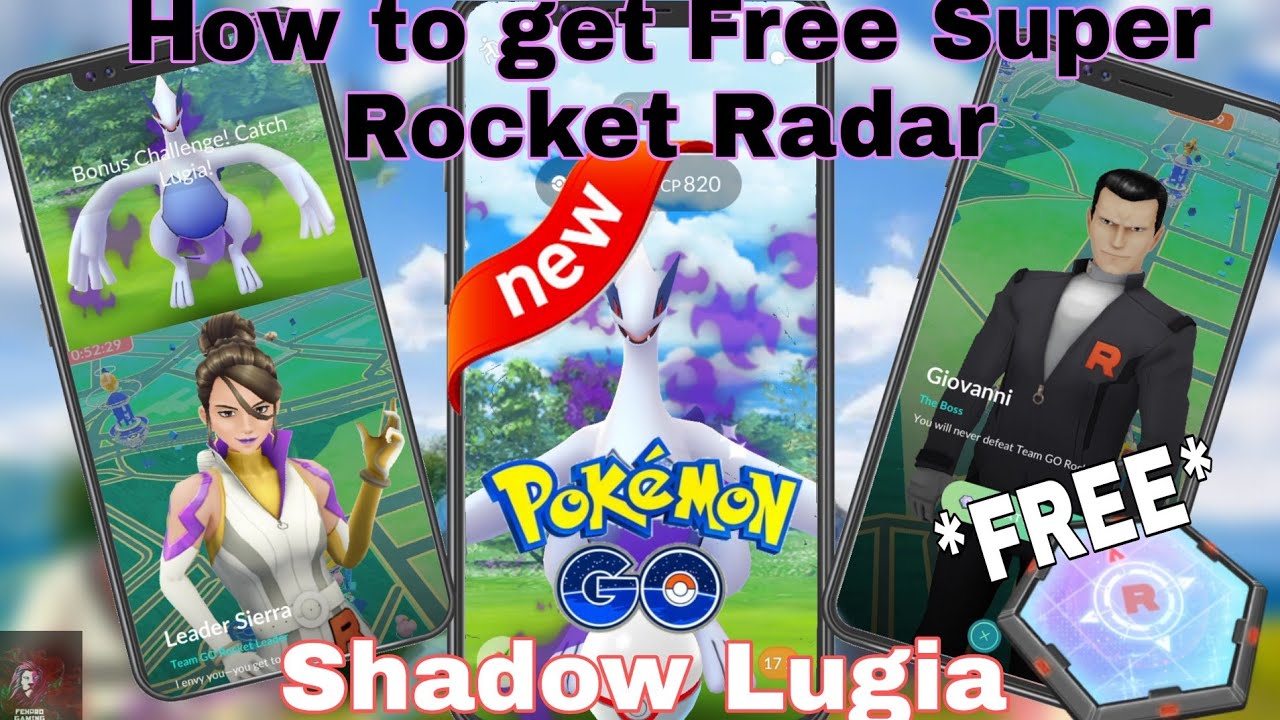 How to get free super rocket radar in Pokemon go|Free shadow Lugia 😍😍|