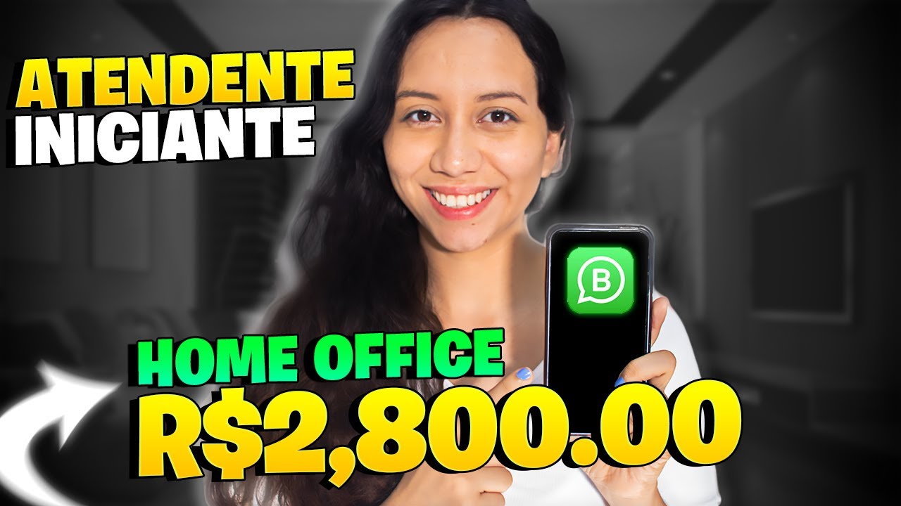 🤑 HOME OFFICE INICIANTE! ATENDENTE CHAT ONLINE - Trabalho em casa 2024
