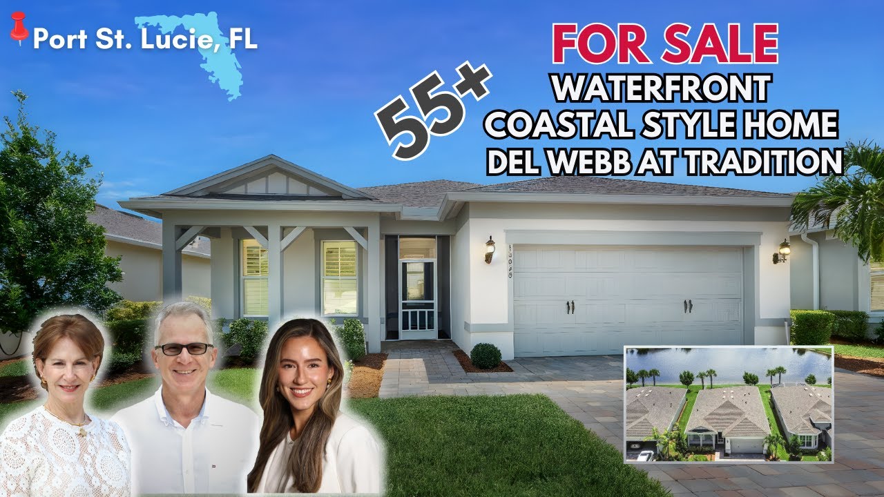 WATERFRONT COASTAL STYLE HOME - 13028 SW Vermillion Cir, Port St. Lucie, FL.