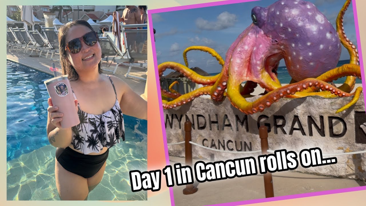 Cancun is a DREAM... 🏝️ Our first day at Wyndham Grand Cancun All-Inclusive continues!