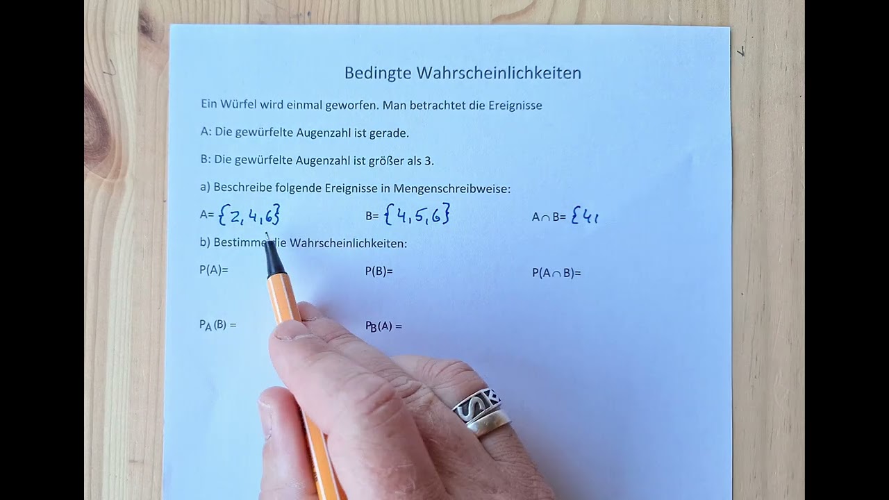 Bedingte Wahrscheinlichkeiten (Würfel)
