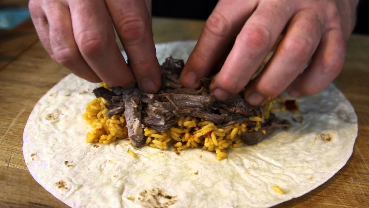 How to Make a Machaca Burrito : Tacos & Burritos