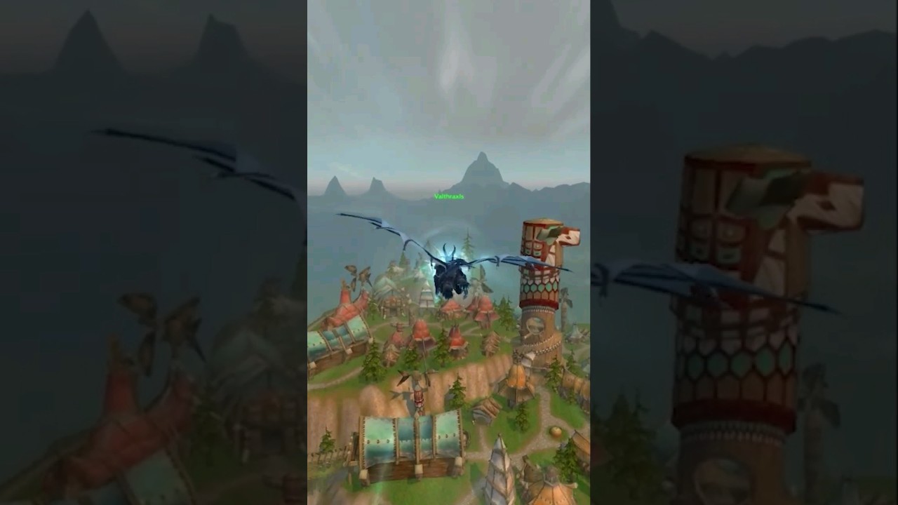 Alliance Evoker Thunder Bluff Flyby | Dracthyr Flight (10.2.5 PTR)
