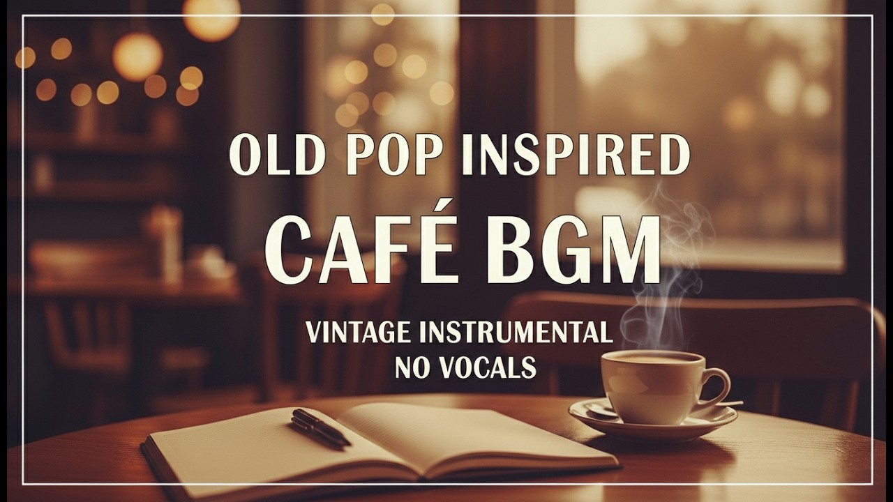 🎬 [playlist] Old Pop Inspired Cafe BGM ☕ Vintage Instrumental Background Music (No Vocals)