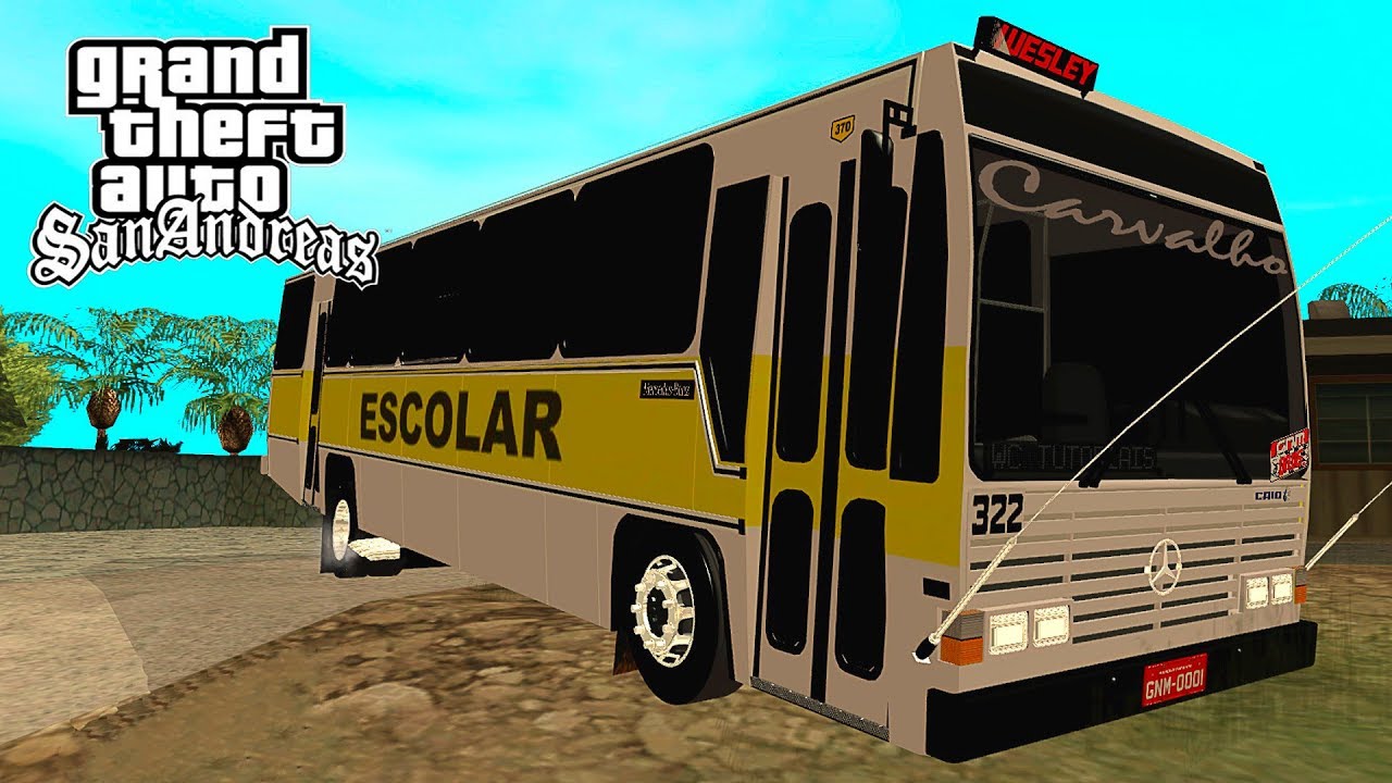 Ônibus Escolar Arqueado no GTA San Andreas