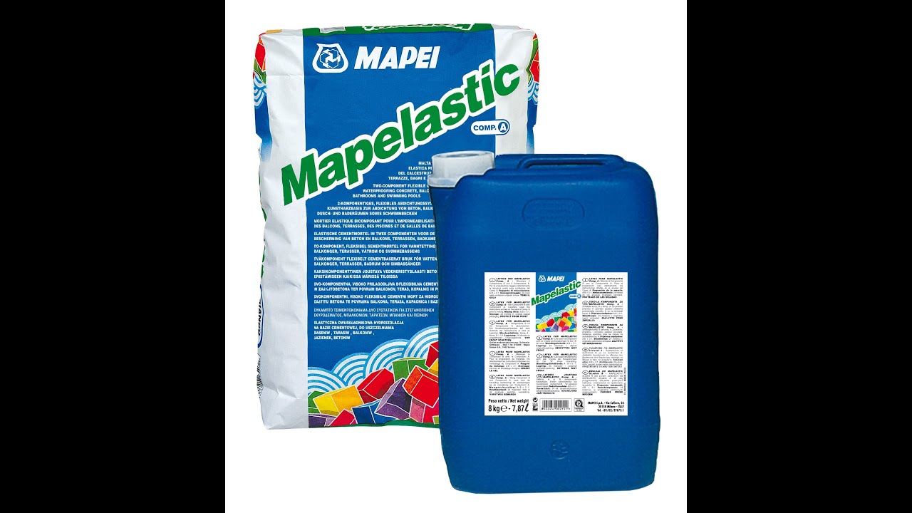 MAPELASTIC, как гидроизолировать балконы, террасы и бассейны