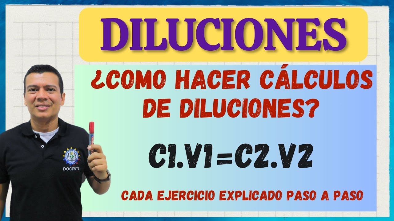 DILUCIONES ¿Cómo hacer una disolución?