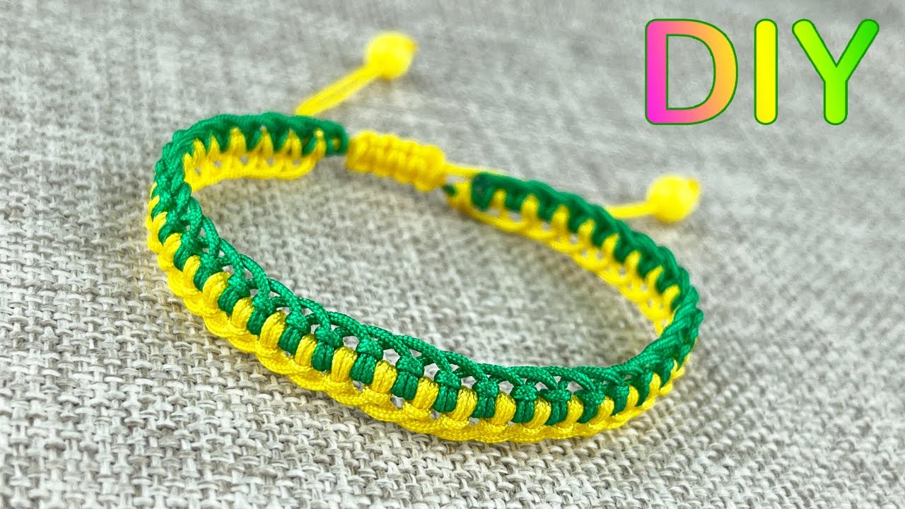 Simple lace bracelet tutorial | Larks head knot bracelet making ideas | Beginner Friendly Bracelets