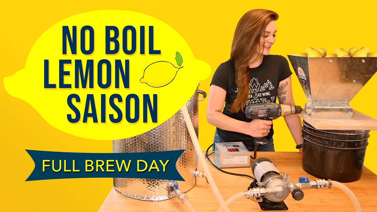 Homebrew No Boil Lemon Saison Brew Day
