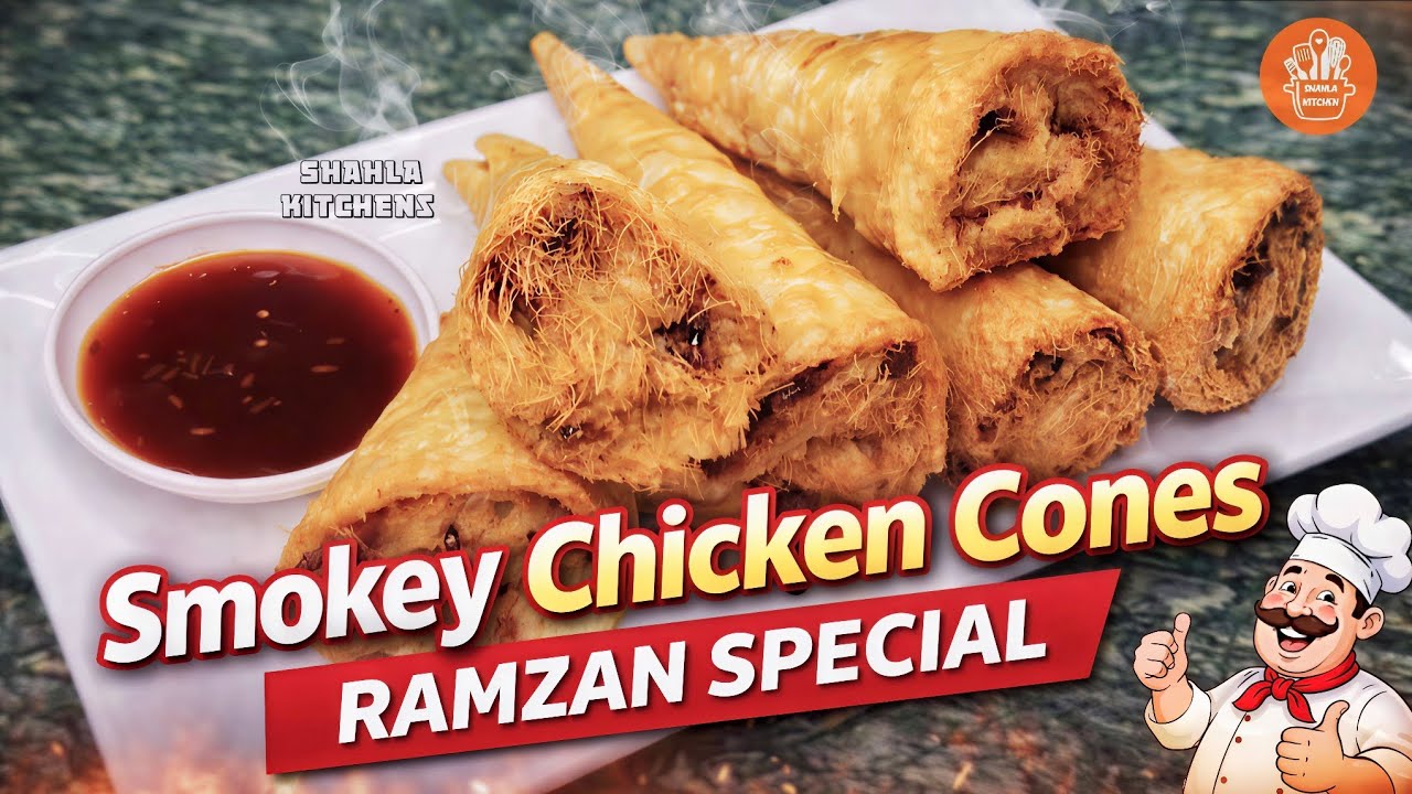 Smokey Chicken Cones|  Iftar Special Recipes Ramzan special Ep 30 @ShahlaKitchen777 