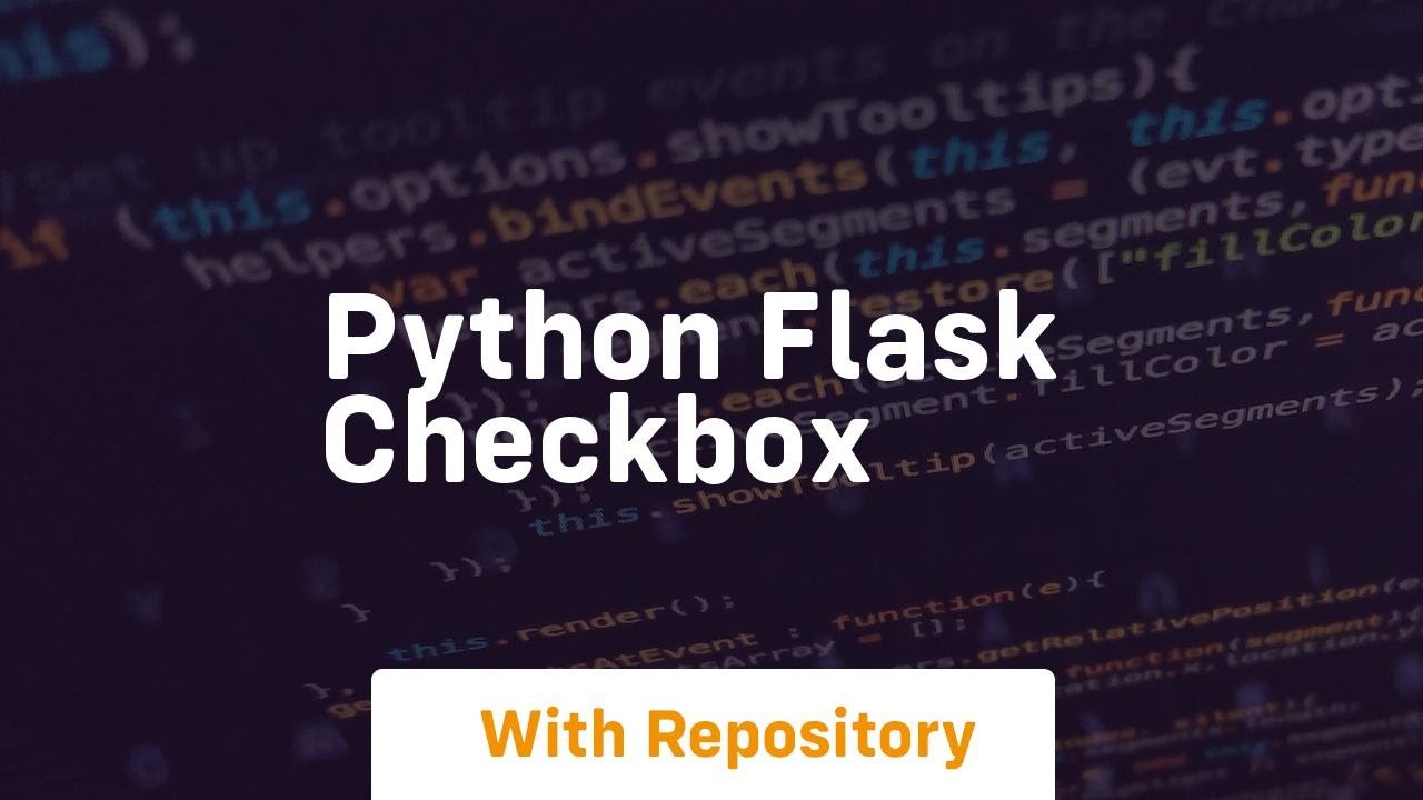 python flask checkbox