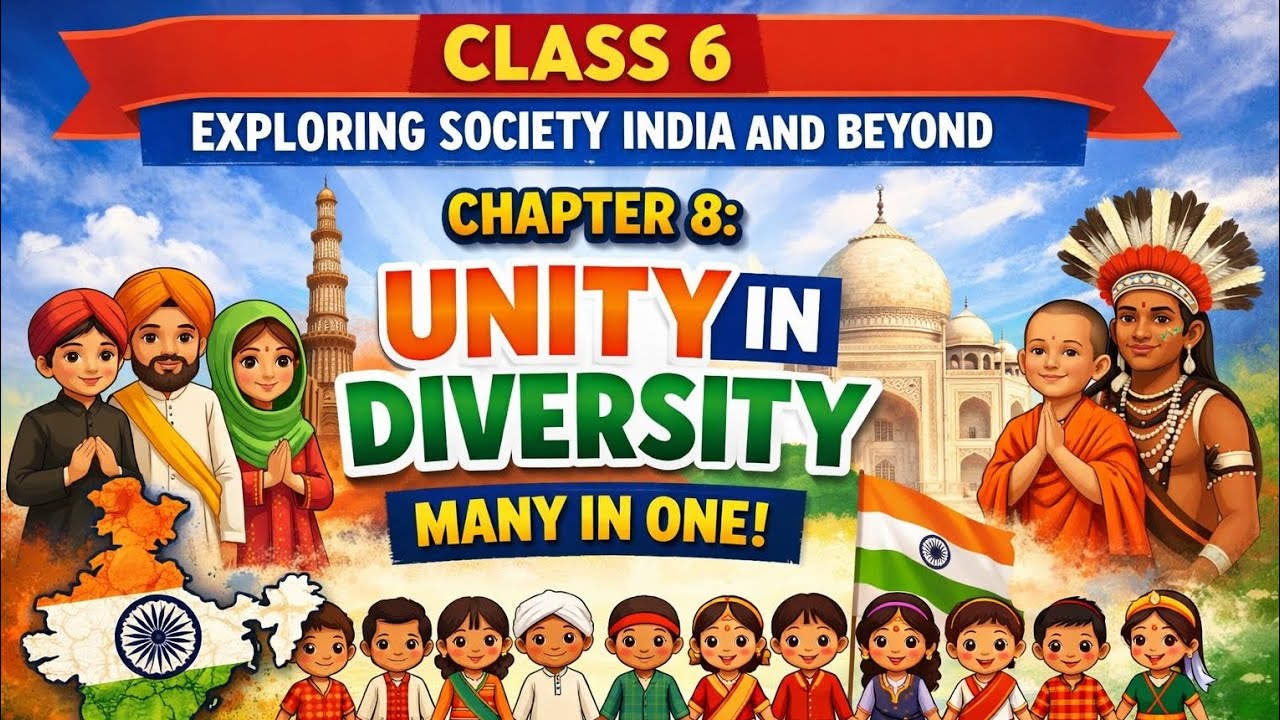 Ch- 8 Unity in diversity or many in one class 6th EXPLORING SOCIETY INDIA AND BEYOND for upsc/school