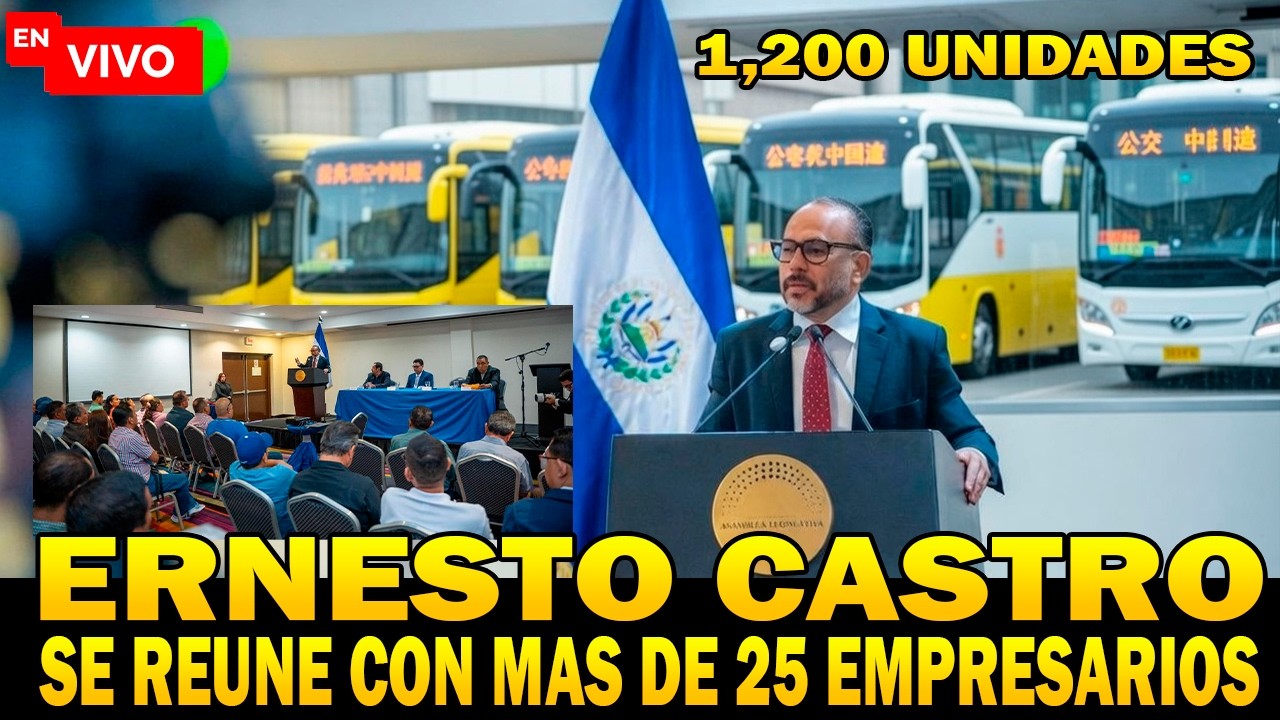 🔴EnVivo |  Diputado Castro respalda inversión millonaria de transportistas salvadoreños NUNCA VISTO