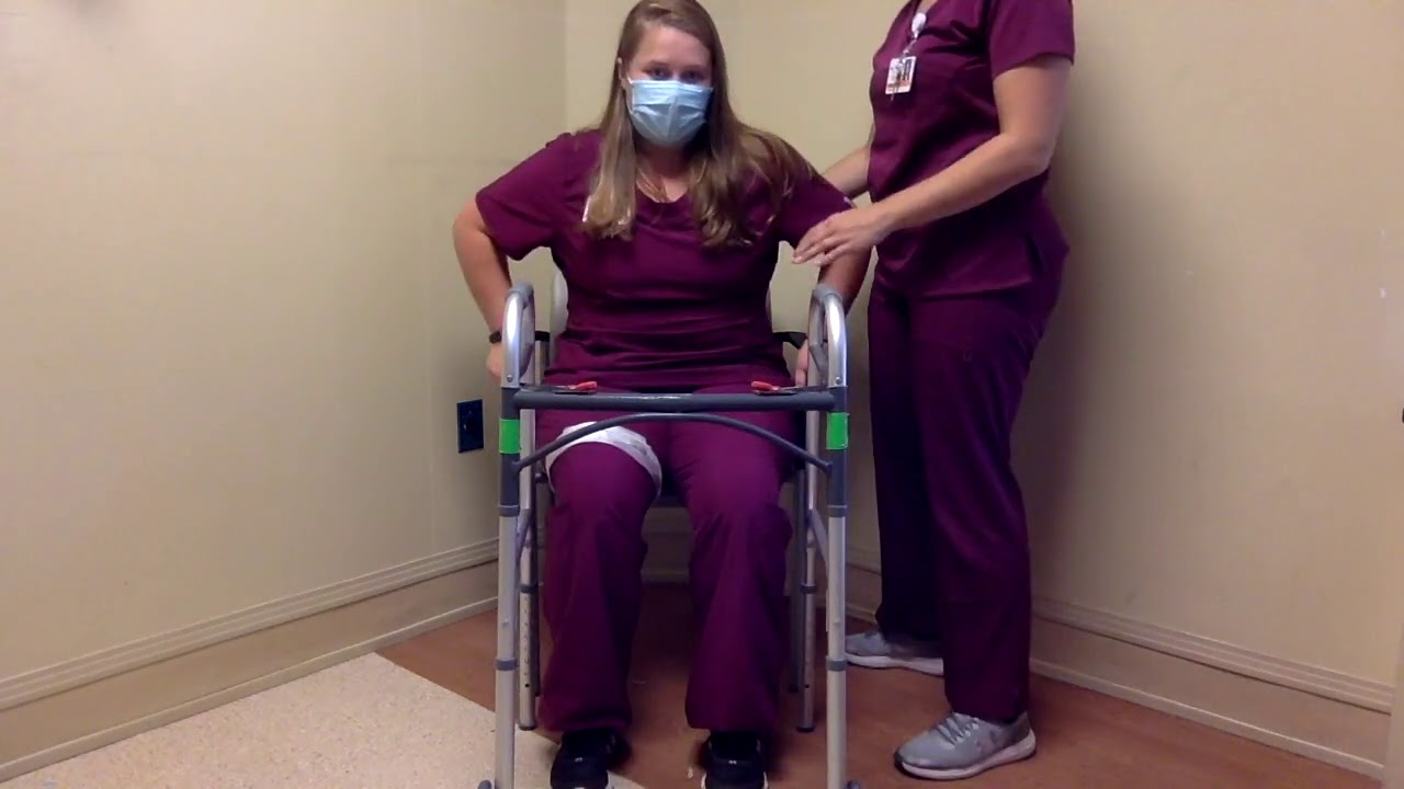 Hip Replacement: Sit to Stand/Stand to Sit Transfers