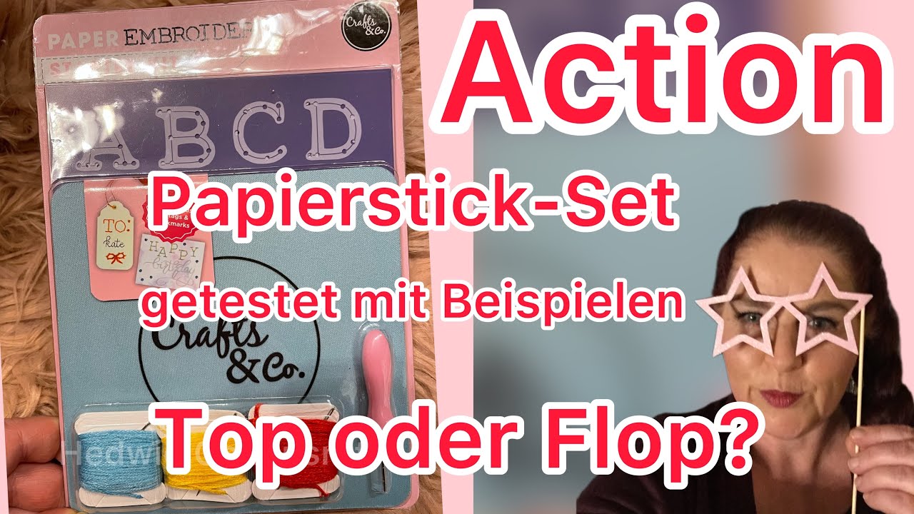 Action ❤️ Paper Embroidery Starter Kit ❤️getestet🤩 Mein Fazit🤔