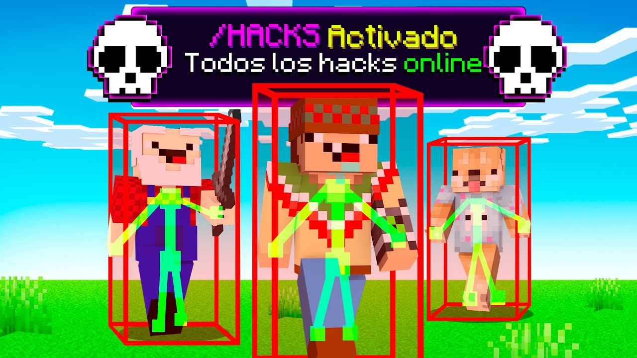 ¡Minecraft PERO somos HACKERS! 😲💚💻 SILVIOGAMER MINECRAFT PERO