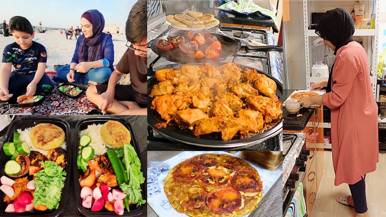 Samandar kinaray💦Season ki pehli picnic🥰️60 minute Tandoori chicken Picnic Boxes 🍗🍜